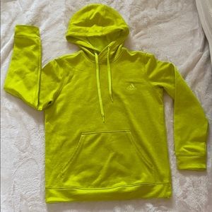 Neon Yellow Adidas Hoodie